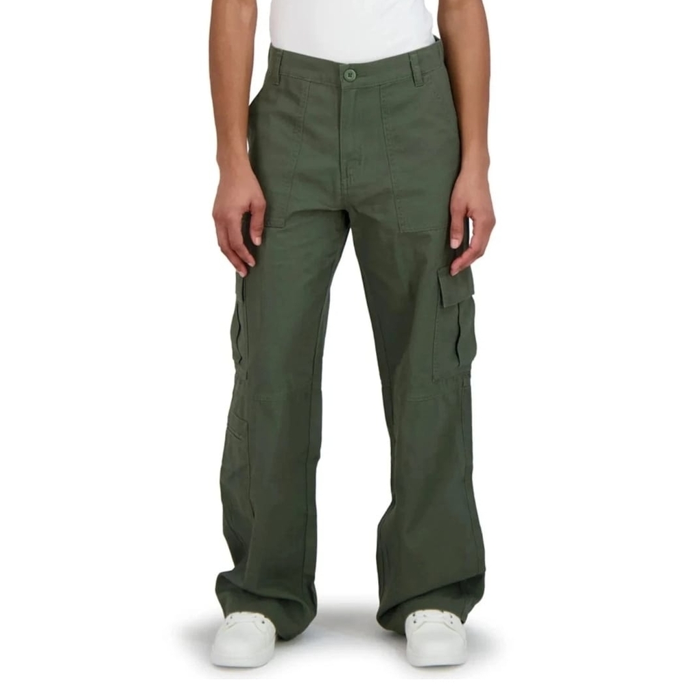 Aeropostale Women's Relaxed Fit Mid Rise Straight Leg Utility Cargo Pant